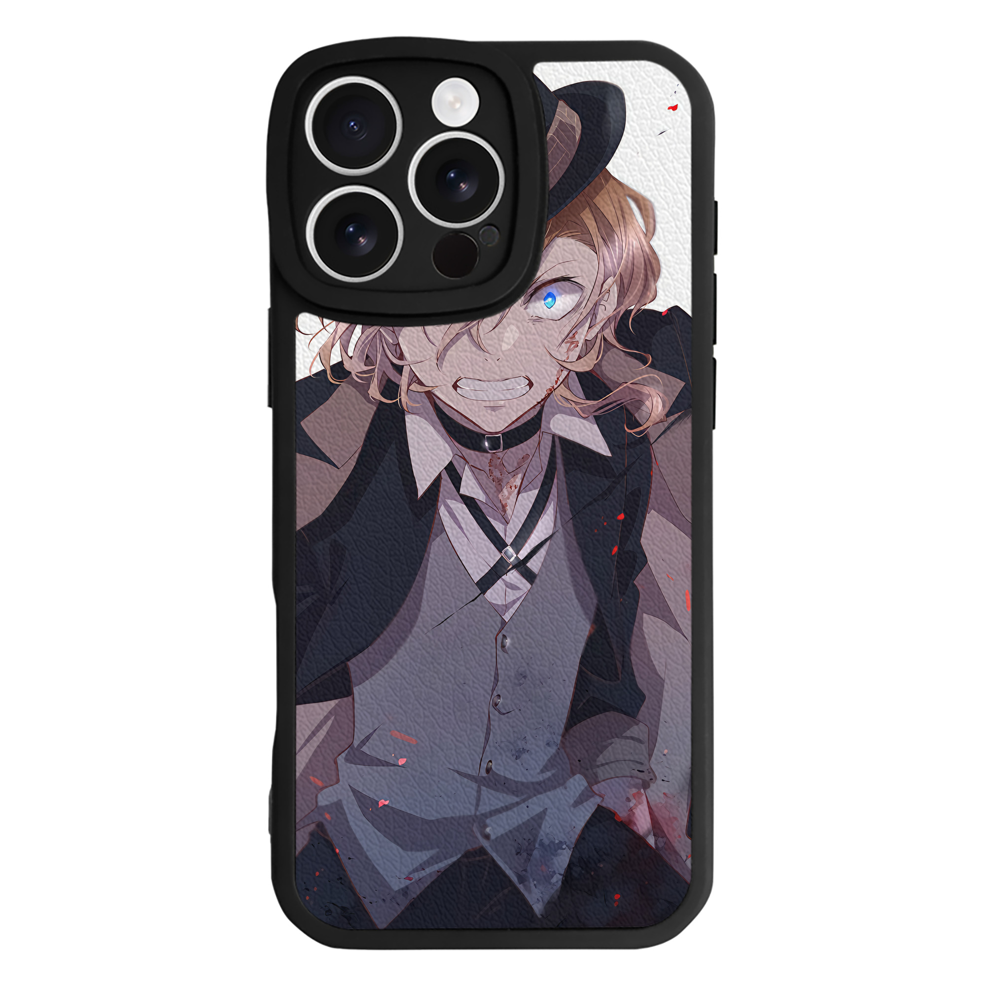 （画像用） 文豪ストレイドッグス Bungo Stray Dogs 【iPhone 16シリーズ対応】シリコンスマホケース（レザー調） 材質：シリコン